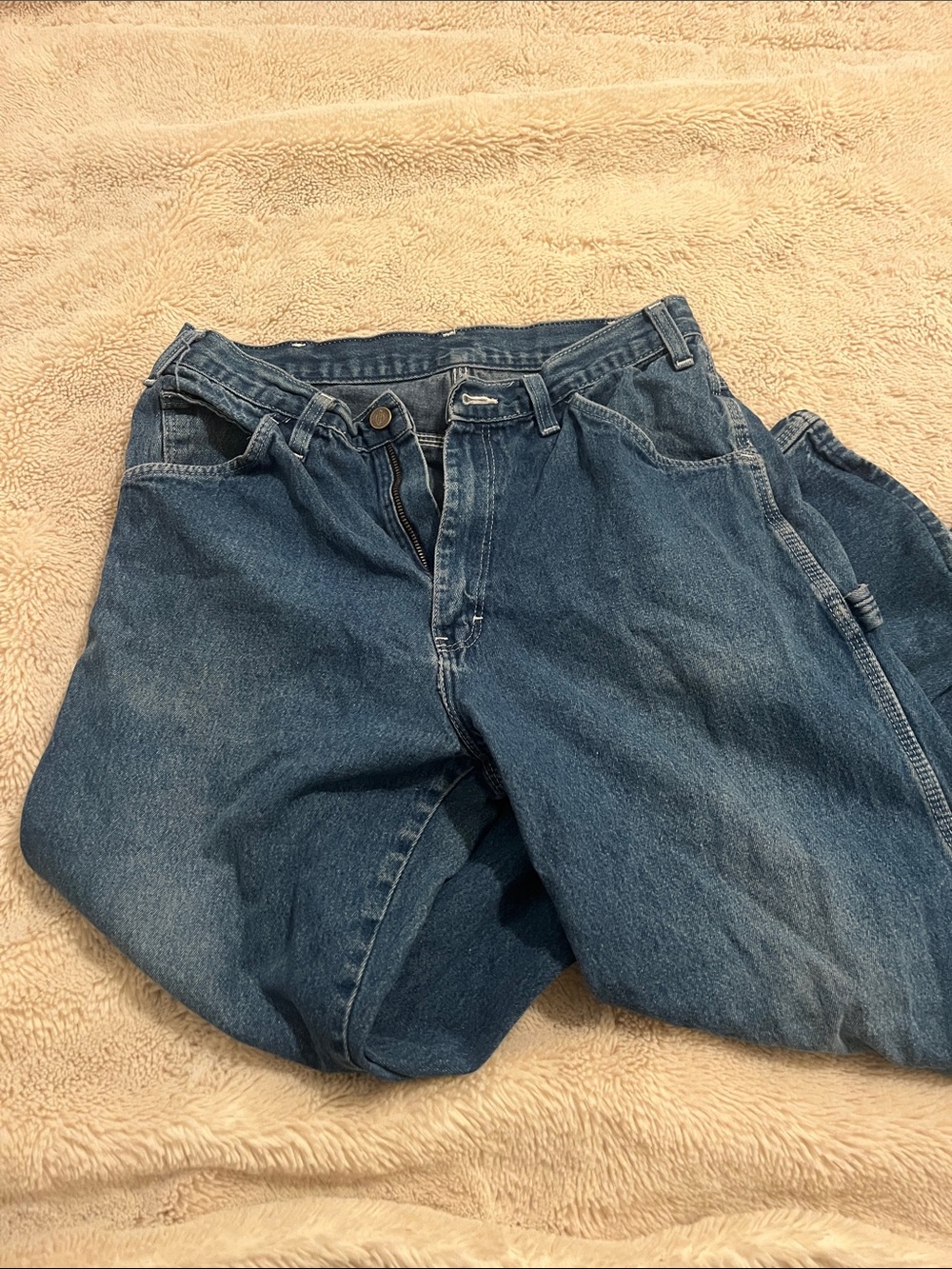 Dickies Men's Relaxed Fit Blue Denim Jeans